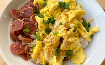 Easy Chinese Comfort Food My Son & Husband Never Get Bored Of…Chinese Sausage Rice, Lap Cheong Fan